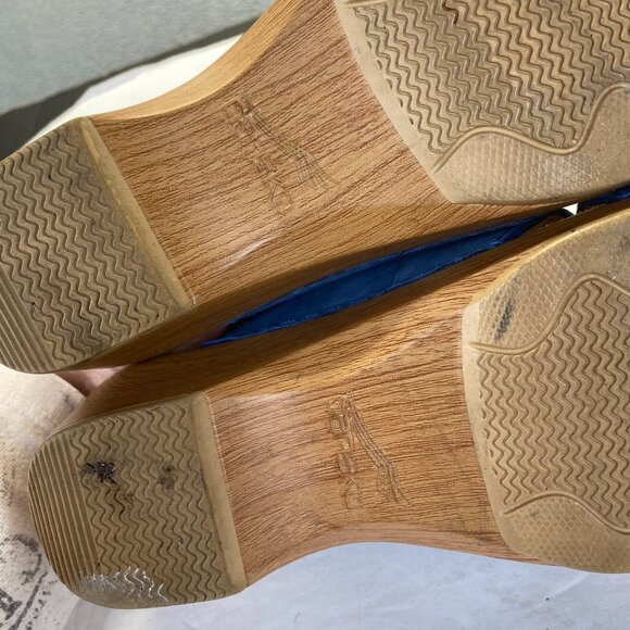 Dansko Women's Susie Platform Cork Wedge Sandal,Buckle, Blue Size 36,Clog - Picture 16 of 16